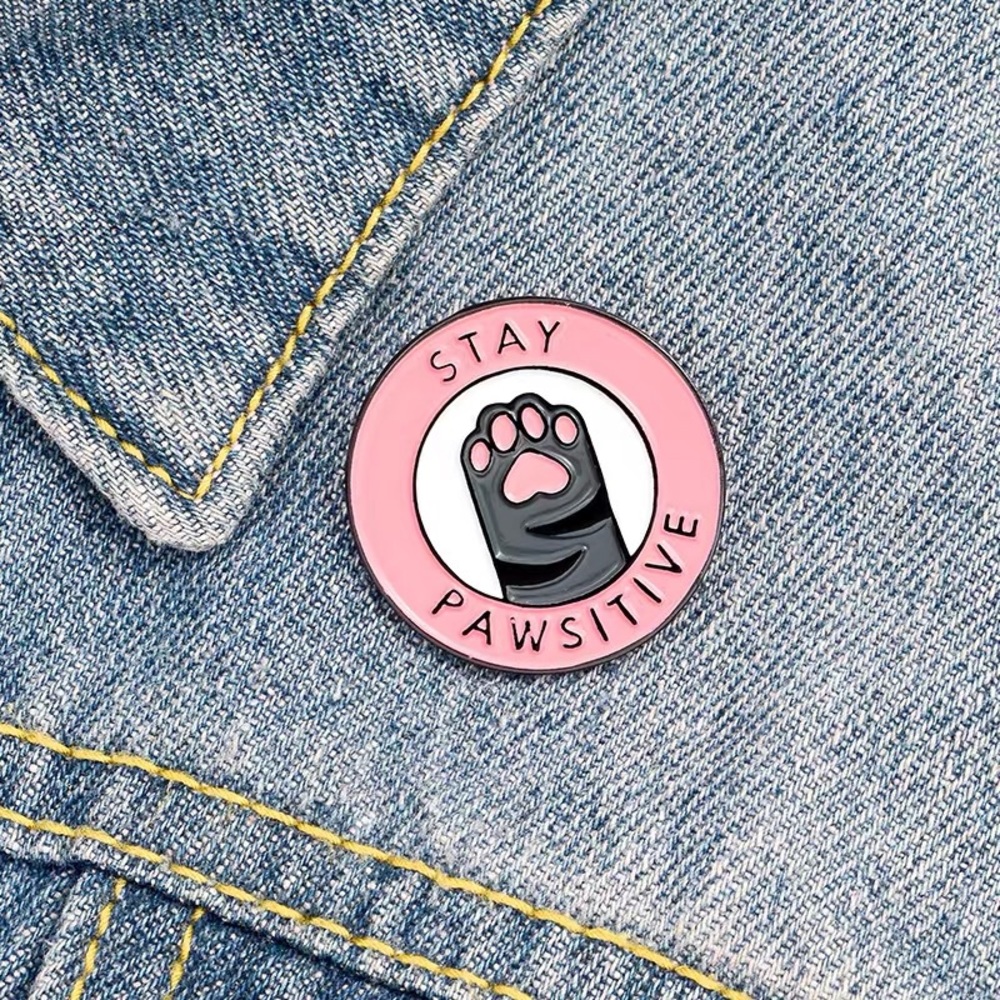 Stay Pawsitive Pin - Picture 3 of 3